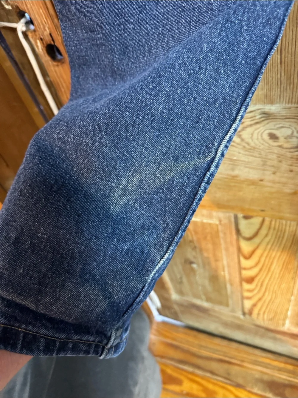 Classic Wrangler 36x30 Men's Dark Blue Denim Jeans